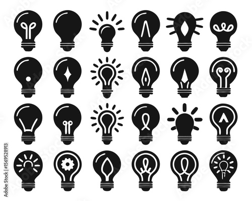 Illuminating lightbulb symbol representing a brilliant new concept innovative thinking and creative inspiration for business and technology solutions