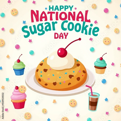 Happy National Sugar Cookies Day Celebration