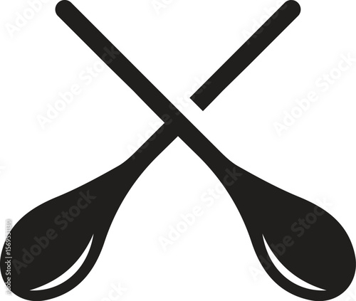 spoon on white background