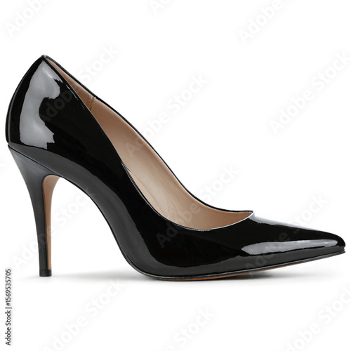 high heels shoes isolated on transparent background