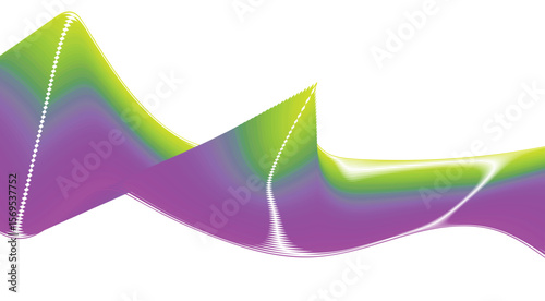 Blend Wavy Curved Design Multicolor Abstract Background Vector Illustration