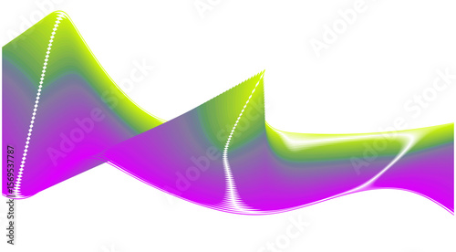 Blend Wavy Curved Design Multicolor Abstract Background Vector Illustration