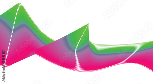 Blend Wavy Curved Design Gradient Multicolor Abstract Background Vector Illustration