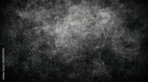 Dark, textured background with abstract patterns of grey, white, and black shades