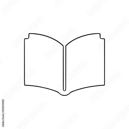 open book with blank pages