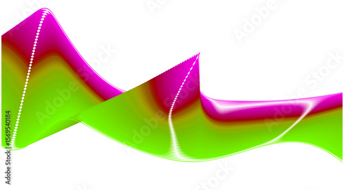 Blend Wavy Curved Design Colors Gradient Abstract Background Vector Illustration