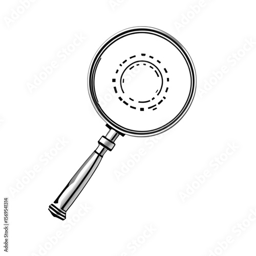 虫眼鏡のアイコン｜Magnifying Glass Icon