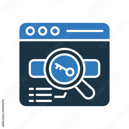 Keyword mixed color icon