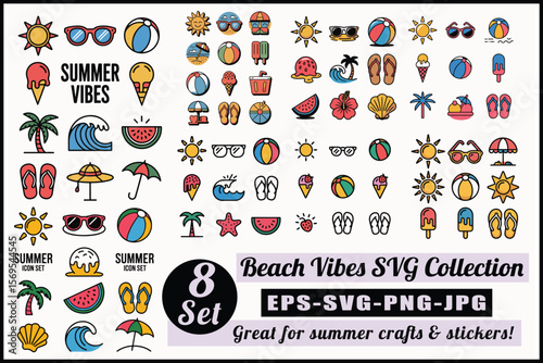 Beach Vibes SVG Collection