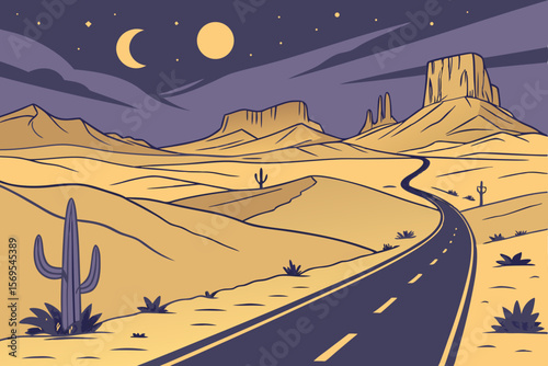 road in the desert