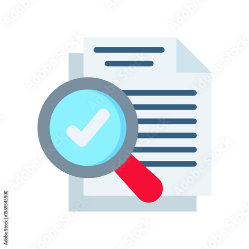 Inspection flat color icon