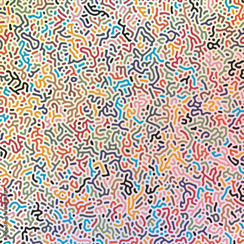 ABSTRACT BLUE ORANGE PURPLE COLORFUL LINES TURING PATTERN ROUGH DESIGN REACTION DIFFUSION GRADIENT BACKGROUND VECTOR GOOD FOR WALLPAPER, COVER,POSTER 