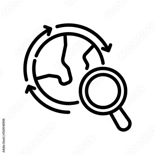 Explore line icon