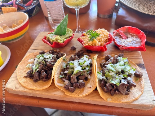 flight of tacos carne asana cabo mexico 
