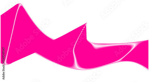 Blend Wavy Curved Pink Color Design Abstract Background Vector Illustration