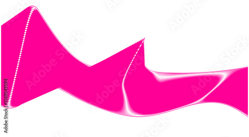 Blend Wavy Curved Pink Color Design Abstract Background Vector Illustration