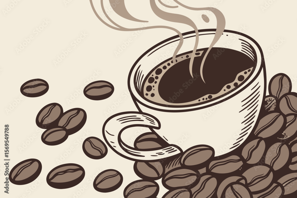 Obraz premium cup of coffee