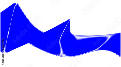 Blend Wavy Curved Blue Color Design Abstract Background Vector Illustration