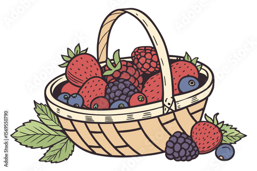 basket with berries