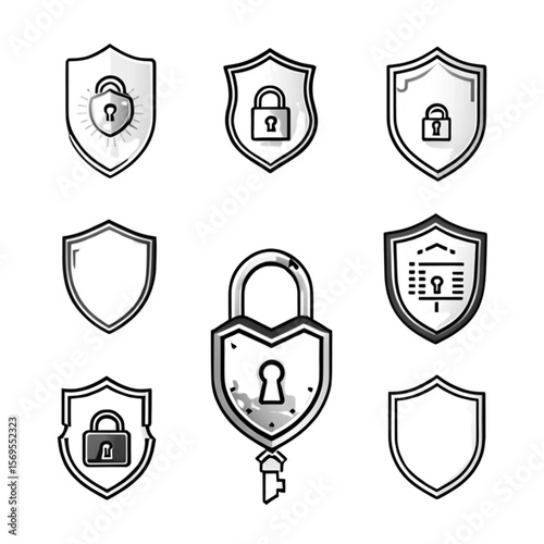セキュリティアイコンセット｜Security Icon Set