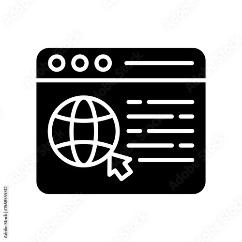 Browser glyph icon