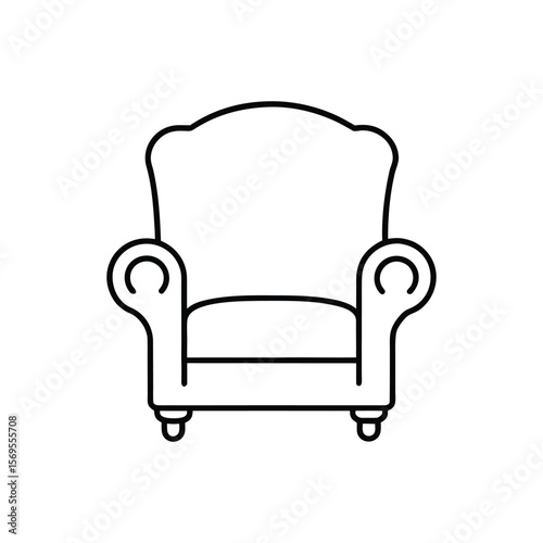 armchair line art