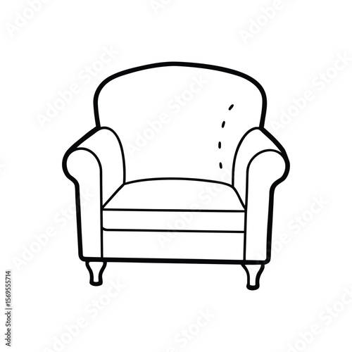 armchair line art
