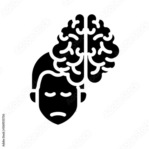 Brain attack icon