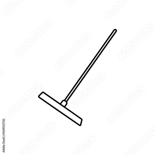 floor wiper line art