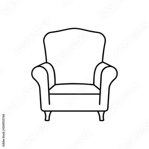 armchair line art