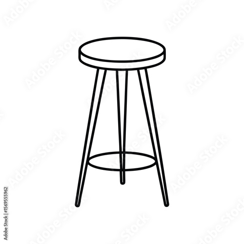 stool line art