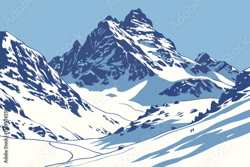 winter mountain landscape
