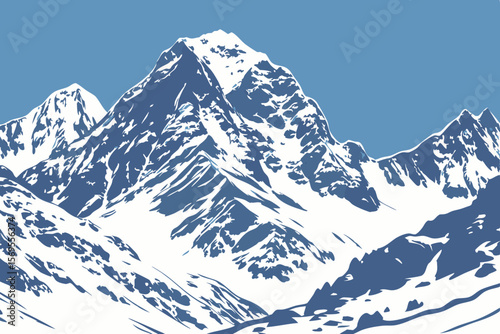 winter mountain landscape