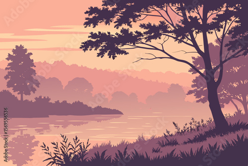 sunset in the mountains