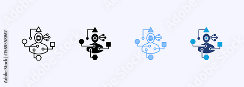 Ambient Intelligence Icon Set Multiple Style Collection