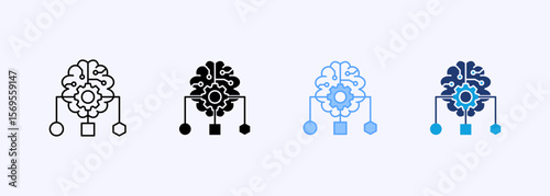 Classification Icon Set Multiple Style Collection