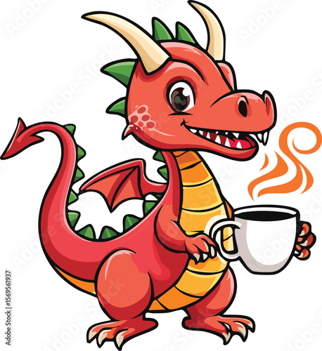 Morning Dragon: Little Wyrm's Coffee Break