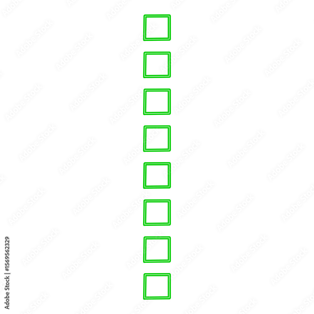 Green square Checkbox. Green square Checkbox.