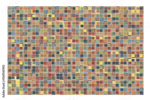 Colorful tiles in a clean vector layout create a dynamic pattern, ideal for brightening up wall or floor spaces with cheerful decorative charm.

