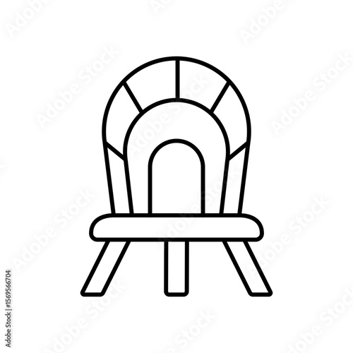 Moon Lander Lunar Exploration Line Icon