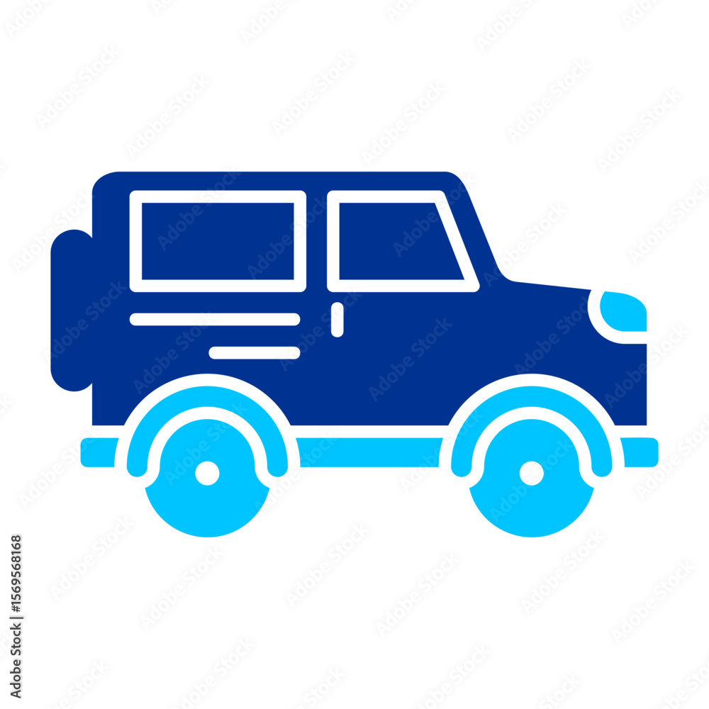 Fototapeta premium Car Simple Vector Icon Collection