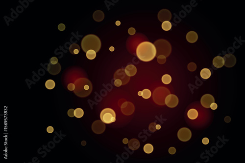 Abstract background with light blurring and bokeh effect. Unfocused vector solar glare or sparkling lights and sparkling glow. Background for infographics, presentations, postcards.