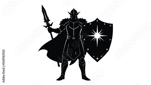 knight with sword