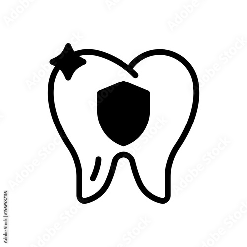 Teeth protection icon
