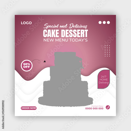 Special dessert chocolate cake