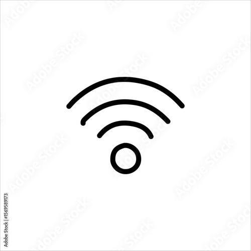 Flat Style Home Office and Online Work Symbols