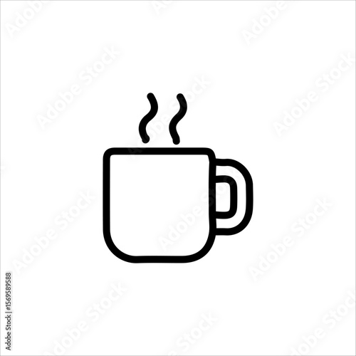 Flat Style Home Office and Online Work Symbols