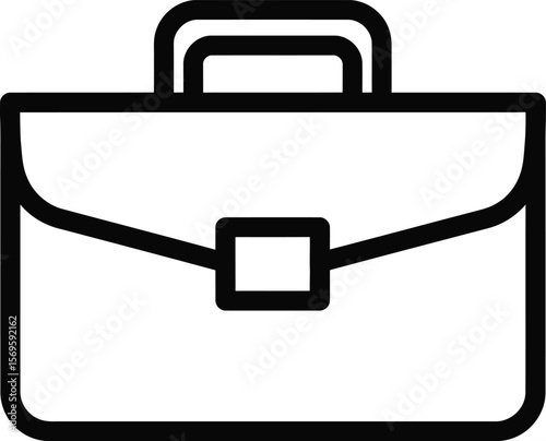 A sleek vector illustration featuring a mobile phone and briefcase icon, symbolizing business travel and essential tools