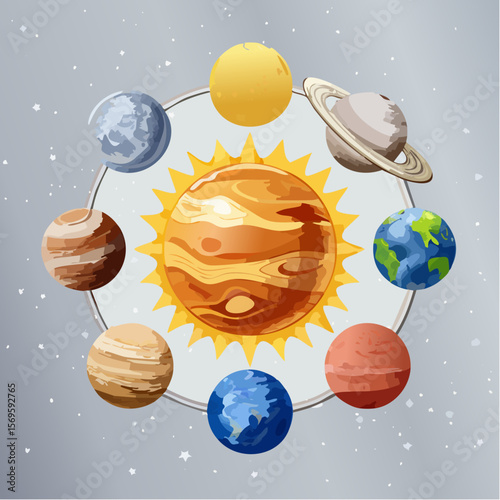 The Solar System consists of the Sun and all the objects that orbit it, including planets, dwarf planets, moons, asteroids, comets, and other space debris-v12