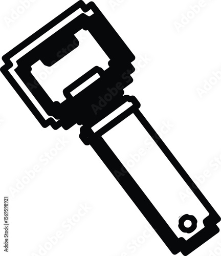 Vector Graphics of a Kitchen Utensil in Pixels for Modern Cooking Enthusiasts